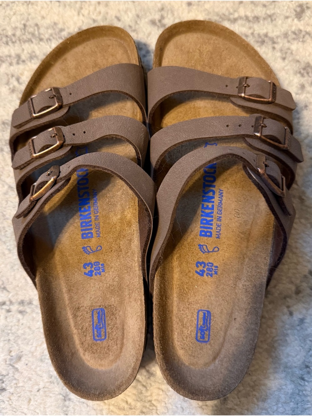 Birkenstock Florida 3-Strap Sandals – EU 43 / US Men’s 10–10.5